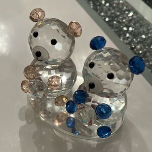 Faux crystal home decor teddy bears